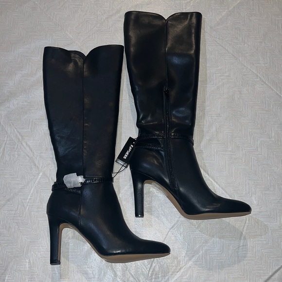 Express Shoes - Express black tall heel boots 8 NTW